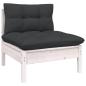 Preview: 3-tlg. Garten-Lounge-Set mit Kissen Kiefer Massivholz