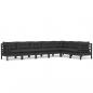 Preview: 7-tlg. Garten-Lounge-Set mit Kissen Schwarz Kiefer Massivholz