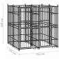 Preview: Outdoor-Hundezwinger Stahl 3,69 m²