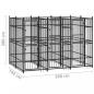 Preview: Outdoor-Hundezwinger Stahl 5,53 m²