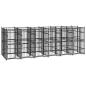 Preview: Outdoor-Hundezwinger Stahl 11,06 m²