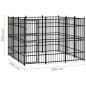 Preview: Outdoor-Hundezwinger Stahl 8,29 m²