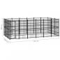 Preview: Outdoor-Hundezwinger Stahl 16,59 m²