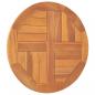 Preview: Tischplatte Massivholz Teak Rund 2,5 cm 50 cm