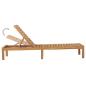 Preview: Sonnenliege Massivholz Teak