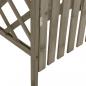 Preview: Pergola mit Tor 116x40x204 cm Grau Massivholz Tanne