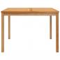 Preview: Garten-Esstisch 110x110x77 cm Massivholz Teak