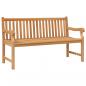 Preview: Gartenbank 150 cm Massivholz Teak