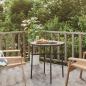 Preview: ARDEBO.de - Beistelltisch Schwarz 45 cm Poly Rattan
