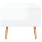 Preview: Couchtisch Hochglanz-Weiß 100x49,5x43 cm Holzwerkstoff