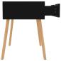 Preview: ARDEBO.de - Nachttisch Schwarz 40x40x56 cm Holzwerkstoff