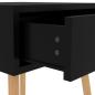 Preview: Nachttisch Schwarz 40x40x56 cm Holzwerkstoff