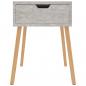Preview: Nachttisch Betongrau 40x40x56 cm Holzwerkstoff