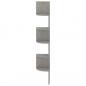 Preview: Wand-Eckregal Betongrau 19x19x123 cm Holzwerkstoff