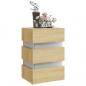 Preview: LED-Nachttisch Sonoma-Eiche 45x35x67 cm Holzwerkstoff