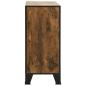 Preview: Aufbewahrungsschrank Rustikal Braun 72x36x82 cm Metall und MDF