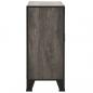 Preview: Aufbewahrungsschrank Grau 72x36x82 cm Metall und MDF