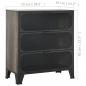 Preview: Aufbewahrungsschrank Grau 72x36x82 cm Metall und MDF