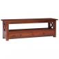 Preview: ARDEBO.de - TV-Schrank Braun 115x30x40 cm Massivholz Mahagoni