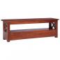 Preview: TV-Schrank Braun 115x30x40 cm Massivholz Mahagoni