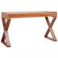Preview: Computertisch Natur 115x47x77 cm Massivholz Mahagoni