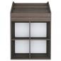 Preview: Kinder-Bücherregal Grau & Sonoma-Eiche 71x30x114 cm Spanplatte