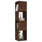 Preview: Drehregal Braun Eiche-Optik 34,5x34,5x75,5 cm Holzwerkstoff