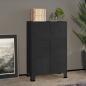 Preview: ARDEBO.de - Lagerschrank Industrial Schwarz 75x40x115 cm Metall