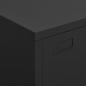 Preview: Lagerschrank Industrial Schwarz 75x40x115 cm Metall