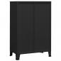 Preview: Lagerschrank Industrial Schwarz 75x40x115 cm Metall
