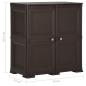 Preview: Kunststoffschrank 79x43x85,5 cm Holzdesign Braun