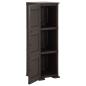 Preview: Kunststoffschrank 40x43x125 cm Holzdesign Braun