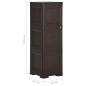 Preview: Kunststoffschrank 40x43x125 cm Holzdesign Braun