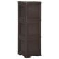 Preview: Kunststoffschrank 40x43x125 cm Holzdesign Braun