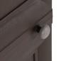 Preview: Kunststoffschrank 40x43x125 cm Holzdesign Braun