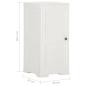 Preview: ARDEBO.de - Kunststoffschrank 40x43x85,5 cm Holzdesign Angora-Weiß