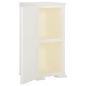 Preview: Kunststoffschrank 40x43x85,5 cm Holzdesign Angora-Weiß