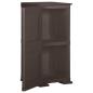 Preview: Kunststoffschrank 40x43x85,5 cm Holzdesign Braun