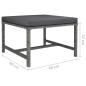 Preview: 7-tlg. Garten-Lounge-Set mit Kissen Poly Rattan Grau