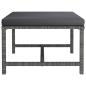 Preview: 12-tlg. Garten-Lounge-Set mit Kissen Poly Rattan Grau