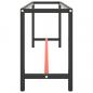 Preview: Werkbankgestell Mattschwarz und Mattrot 190x50x79 cm Metall