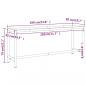 Preview: Werkbankgestell Mattschwarz und Mattrot 190x50x79 cm Metall
