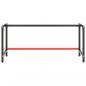 Preview: Werkbankgestell Mattschwarz und Mattrot 180x57x79 cm Metall