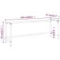 Preview: Werkbankgestell Mattschwarz und Mattrot 220x57x79 cm Metall