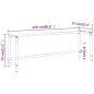 Preview: Werkbankgestell Mattschwarz und Mattrot 220x57x79 cm Metall