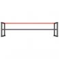 Preview: Werkbankgestell Mattschwarz und Mattrot 220x57x79 cm Metall