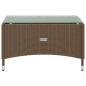Preview: 8-tlg. Garten-Lounge-Set mit Auflagen Poly Rattan Braun