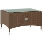 Preview: 8-tlg. Garten-Lounge-Set mit Auflagen Poly Rattan Braun