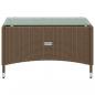 Preview: 8-tlg. Garten-Lounge-Set mit Auflagen Poly Rattan Braun