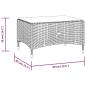 Preview: 16-tlg. Garten-Lounge-Set mit Auflagen Poly Rattan Grau